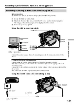 Preview for 127 page of Sony DCR-TRV30 - Digital Video Camera Recorder Operating Instructions Manual