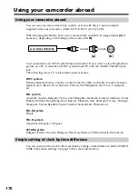 Preview for 170 page of Sony DCR-TRV30 - Digital Video Camera Recorder Operating Instructions Manual