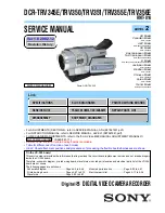 Sony DCR-TRV350 - Digital Handycam Camcorder Service Manual предпросмотр