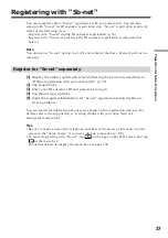 Preview for 37 page of Sony DCR-TRV39 - Digital Handycam Camcorder Operating Instructions Manual