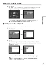 Preview for 71 page of Sony DCR-TRV39 - Digital Handycam Camcorder Operating Instructions Manual