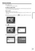 Предварительный просмотр 117 страницы Sony DCR-TRV39 - Digital Handycam Camcorder Operating Instructions Manual