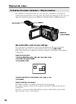 Предварительный просмотр 42 страницы Sony DCR-TRV40 Operating Instructions Manual