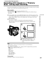 Предварительный просмотр 47 страницы Sony DCR-TRV40 Operating Instructions Manual