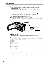 Предварительный просмотр 58 страницы Sony DCR-TRV40 Operating Instructions Manual