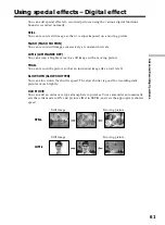 Предварительный просмотр 61 страницы Sony DCR-TRV40 Operating Instructions Manual