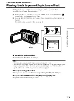 Предварительный просмотр 75 страницы Sony DCR-TRV40 Operating Instructions Manual