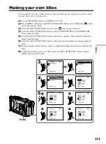 Предварительный просмотр 113 страницы Sony DCR-TRV40 Operating Instructions Manual