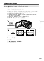 Предварительный просмотр 169 страницы Sony DCR-TRV40 Operating Instructions Manual