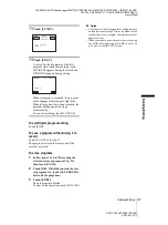 Preview for 97 page of Sony DCR-TRV460 - Digital Handycam Camcorder Operation Manual