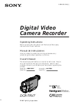 Sony DCR-TRV7   (English and Spanish) Operating Instructions Manual preview