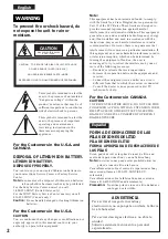 Preview for 2 page of Sony DCR-TRV7   (English and Spanish) Operating Instructions Manual