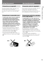 Preview for 5 page of Sony DCR-TRV7   (English and Spanish) Operating Instructions Manual