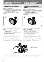 Preview for 10 page of Sony DCR-TRV7   (English and Spanish) Operating Instructions Manual