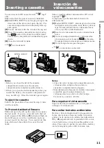 Preview for 11 page of Sony DCR-TRV7   (English and Spanish) Operating Instructions Manual