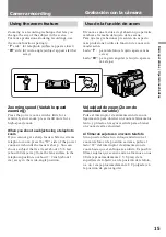 Preview for 15 page of Sony DCR-TRV7   (English and Spanish) Operating Instructions Manual