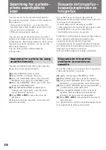 Preview for 58 page of Sony DCR-TRV7   (English and Spanish) Operating Instructions Manual