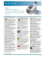 Sony DCR-TRV70 - Digital Handycam Camcorder Brochure preview