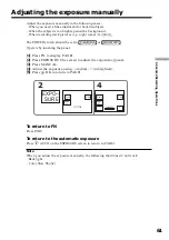 Предварительный просмотр 61 страницы Sony DCR-TRV70 - Digital Handycam Camcorder Operating Instructions Manual