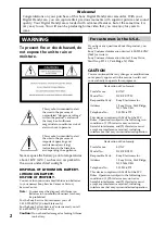 Preview for 2 page of Sony DCR-TRV720 Operating Instructions Manual