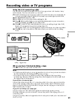 Preview for 61 page of Sony DCR-TRV720 Operating Instructions Manual