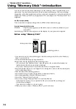 Preview for 74 page of Sony DCR-TRV720 Operating Instructions Manual