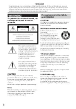 Preview for 2 page of Sony DCR-TRV75 Operating Instructions Manual