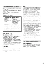 Preview for 3 page of Sony DCR-TRV75 Operating Instructions Manual