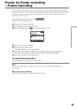 Preview for 65 page of Sony DCR-TRV75 Operating Instructions Manual