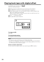 Preview for 70 page of Sony DCR-TRV75 Operating Instructions Manual