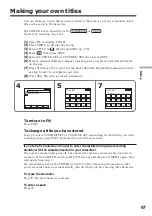 Preview for 97 page of Sony DCR-TRV75 Operating Instructions Manual