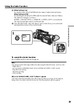 Preview for 39 page of Sony DCR VX2100 - Handycam Camcorder - 380 KP Operating Instructions Manual