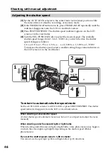 Preview for 46 page of Sony DCR VX2100 - Handycam Camcorder - 380 KP Operating Instructions Manual