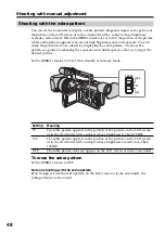 Preview for 48 page of Sony DCR VX2100 - Handycam Camcorder - 380 KP Operating Instructions Manual