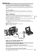 Preview for 75 page of Sony DCR VX2100 - Handycam Camcorder - 380 KP Operating Instructions Manual