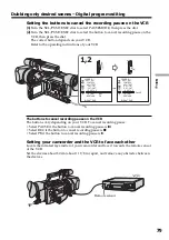 Preview for 79 page of Sony DCR VX2100 - Handycam Camcorder - 380 KP Operating Instructions Manual