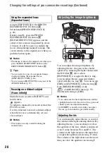 Preview for 26 page of Sony DCR-VX2200E Operating Manual