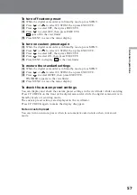 Preview for 57 page of Sony DCR-VX9000 Operating Instructions Manual