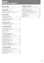 Preview for 3 page of Sony DCR-VX9000E Operating Instructions Manual