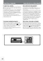 Preview for 14 page of Sony DCR-VX9000E Operating Instructions Manual