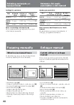 Preview for 48 page of Sony DCR-VX9000E Operating Instructions Manual