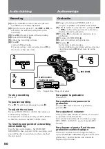 Preview for 80 page of Sony DCR-VX9000E Operating Instructions Manual