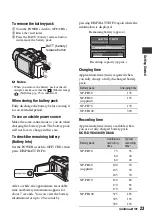 Предварительный просмотр 23 страницы Sony DCRDVD408 - 4MP DVD Handycam Camcorder Operating Manual