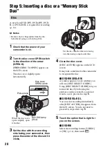 Предварительный просмотр 28 страницы Sony DCRDVD408 - 4MP DVD Handycam Camcorder Operating Manual