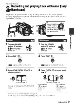 Предварительный просмотр 31 страницы Sony DCRDVD408 - 4MP DVD Handycam Camcorder Operating Manual