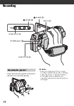 Предварительный просмотр 34 страницы Sony DCRDVD408 - 4MP DVD Handycam Camcorder Operating Manual