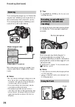 Предварительный просмотр 36 страницы Sony DCRDVD408 - 4MP DVD Handycam Camcorder Operating Manual