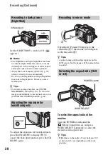 Предварительный просмотр 38 страницы Sony DCRDVD408 - 4MP DVD Handycam Camcorder Operating Manual