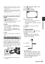 Предварительный просмотр 39 страницы Sony DCRDVD408 - 4MP DVD Handycam Camcorder Operating Manual