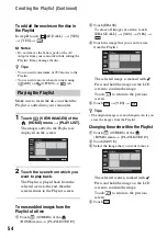 Предварительный просмотр 54 страницы Sony DCRDVD408 - 4MP DVD Handycam Camcorder Operating Manual